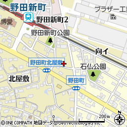 愛知県刈谷市野田町（向イ）周辺の地図