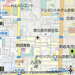 京都府京都市南区東九条南山王町32周辺の地図