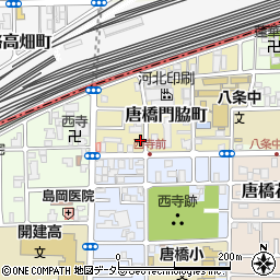 京都府京都市南区唐橋門脇町1周辺の地図