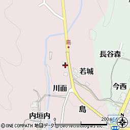 兵庫県川辺郡猪名川町島川面周辺の地図