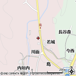 兵庫県猪名川町（川辺郡）島（川面）周辺の地図
