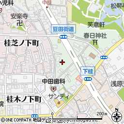 京都府京都市西京区桂春日町周辺の地図