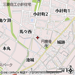 愛知県岡崎市小針町油デン40周辺の地図