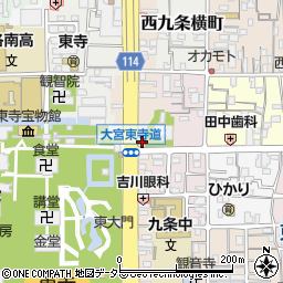 京都府京都市南区東寺東門前町36周辺の地図