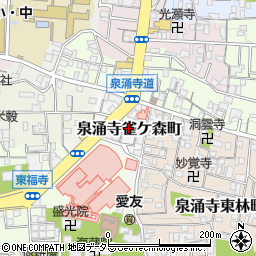 京都府京都市東山区泉涌寺雀ケ森町7-10周辺の地図