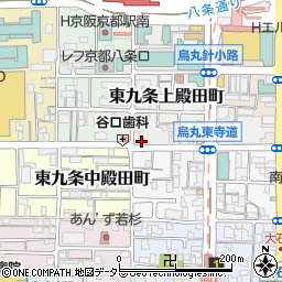 京都府京都市南区東九条上殿田町13周辺の地図
