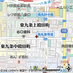 京都府京都市南区東九条上殿田町6周辺の地図