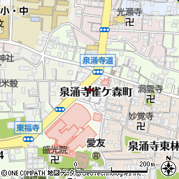 京都府京都市東山区泉涌寺雀ケ森町7-5周辺の地図