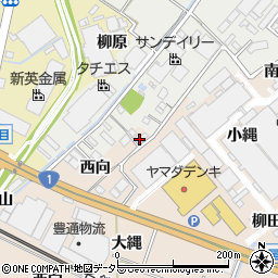 愛知県安城市尾崎町上大縄周辺の地図