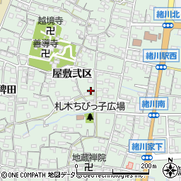 愛知県知多郡東浦町緒川屋敷弐区118周辺の地図