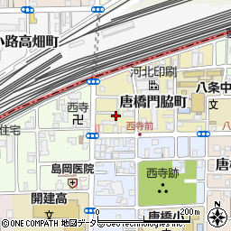 京都府京都市南区唐橋門脇町周辺の地図