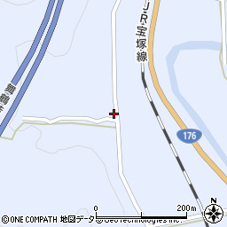 兵庫県三田市藍本734周辺の地図