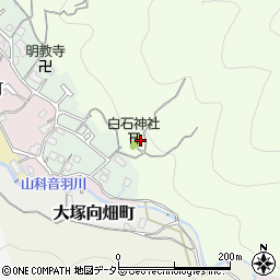 京都府京都市山科区小山大石山周辺の地図