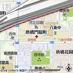 京都府京都市南区唐橋門脇町29周辺の地図
