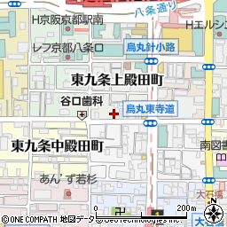 京都府京都市南区東九条上殿田町8周辺の地図