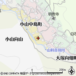 京都府京都市山科区小山中島町28周辺の地図
