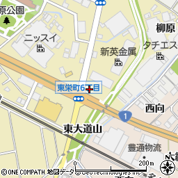 スシロー安城東栄町店周辺の地図