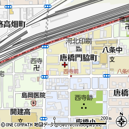京都府京都市南区唐橋門脇町6周辺の地図