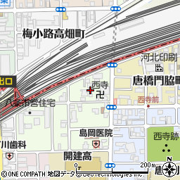 京都府京都市南区唐橋平垣町47周辺の地図