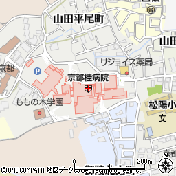 ローソン京都桂病院店周辺の地図