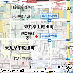京都府京都市南区東九条上殿田町9周辺の地図
