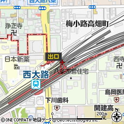 京都府京都市下京区梅小路高畑町1周辺の地図