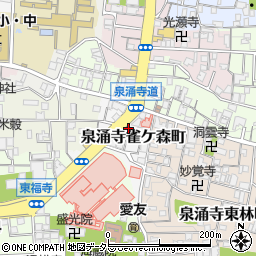 京都府京都市東山区泉涌寺雀ケ森町7-8周辺の地図