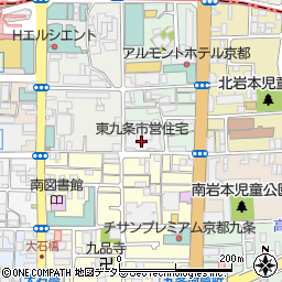 京都市公設民営老人福祉施設東九条特別養護老人ホーム周辺の地図