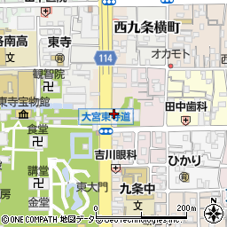 京都府京都市南区東寺東門前町39周辺の地図