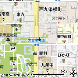 京都府京都市南区東寺東門前町39周辺の地図