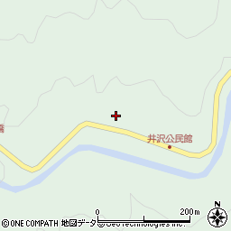 愛知県岡崎市井沢町落周辺の地図