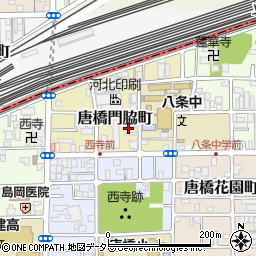 京都府京都市南区唐橋門脇町32周辺の地図