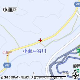 静岡県静岡市葵区小瀬戸1594-4周辺の地図