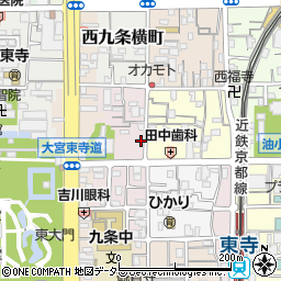 京都府京都市南区西九条猪熊町19周辺の地図