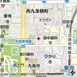 京都府京都市南区西九条猪熊町20周辺の地図