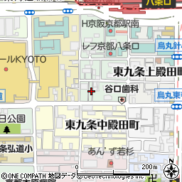 京都府京都市南区東九条室町8周辺の地図