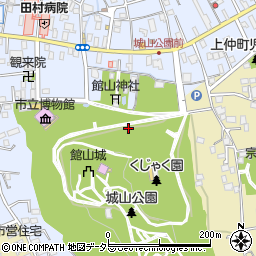 城山公園万葉の径トイレ周辺の地図