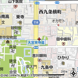 京都府京都市南区東寺東門前町43周辺の地図