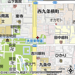 京都府京都市南区東寺東門前町43周辺の地図