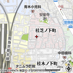 京都府京都市西京区桂芝ノ下町周辺の地図