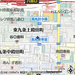 京都府京都市南区東九条上殿田町29周辺の地図