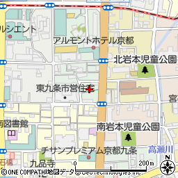 京都府京都市南区東九条西岩本町41周辺の地図
