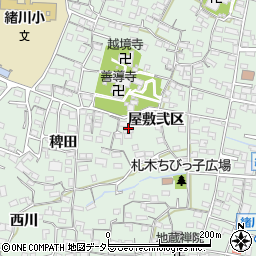 愛知県知多郡東浦町緒川屋敷弐区80周辺の地図