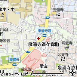 京都府京都市東山区泉涌寺雀ケ森町3周辺の地図