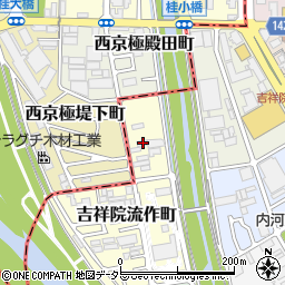 京都府京都市南区吉祥院流作町8周辺の地図