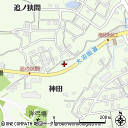愛知県岡崎市滝町本部周辺の地図