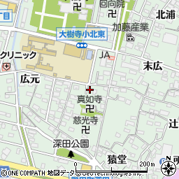 愛知県岡崎市鴨田町郷前40周辺の地図