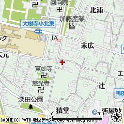 愛知県岡崎市鴨田町郷前15周辺の地図