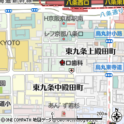 関西電力東寺社宅周辺の地図