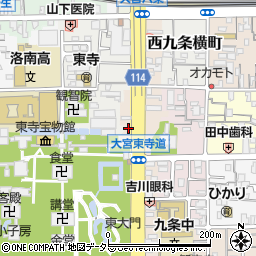 京都府京都市南区東寺東門前町89周辺の地図